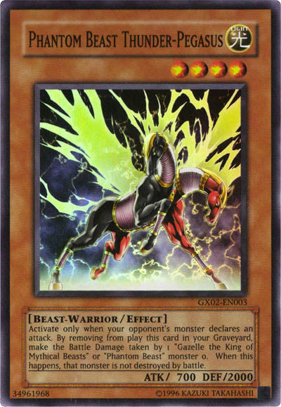 Phantom Beast Thunder-Pegasus [GX02-EN003] Super Rare | Kessel Run Games Inc. 