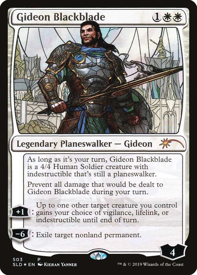 Gideon Blackblade (Stained Glass) [Secret Lair Drop Promos] | Kessel Run Games Inc. 