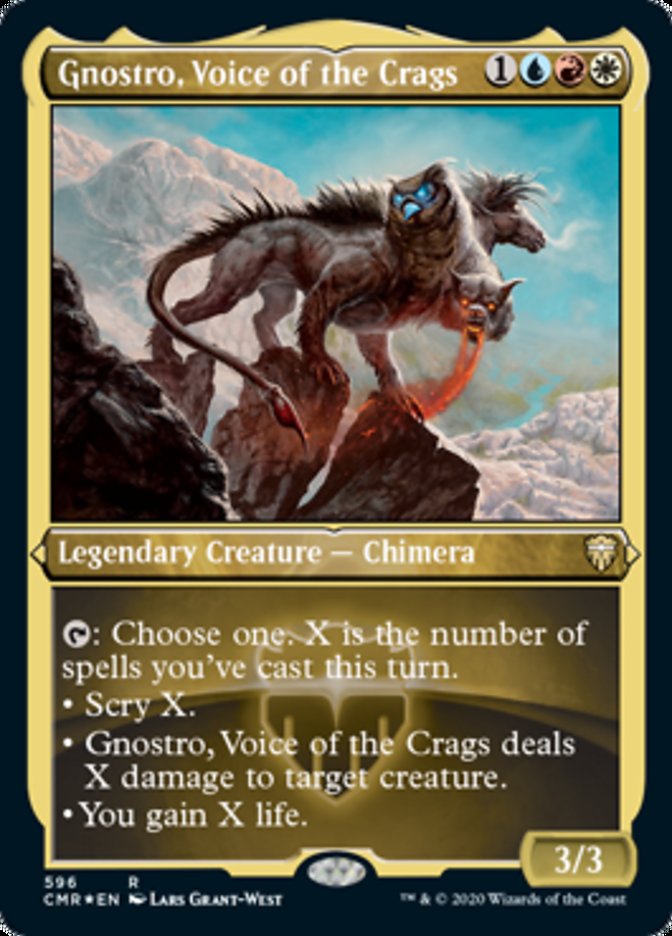 Gnostro, Voice of the Crags (Etched) [Commander Legends] | Kessel Run Games Inc. 