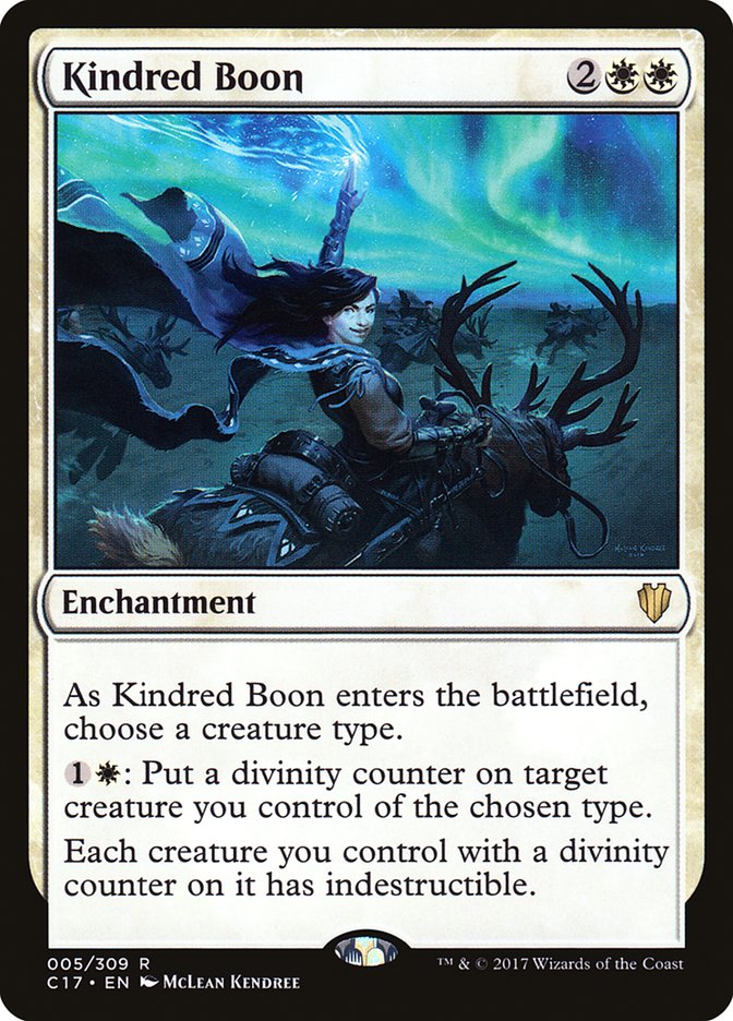 Kindred Boon [Commander 2017] | Kessel Run Games Inc. 