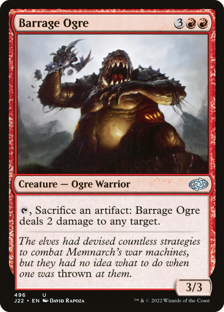 Barrage Ogre [Jumpstart 2022] | Kessel Run Games Inc. 