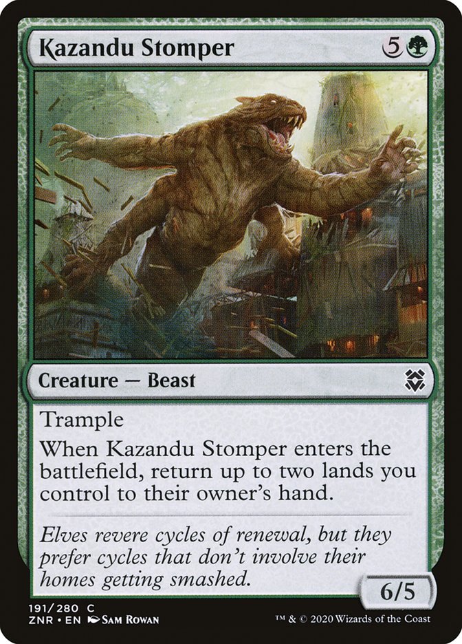 Kazandu Stomper [Zendikar Rising] | Kessel Run Games Inc. 