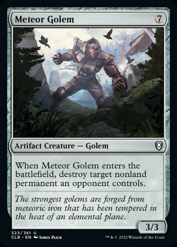 Meteor Golem [Commander Legends: Battle for Baldur's Gate] | Kessel Run Games Inc. 