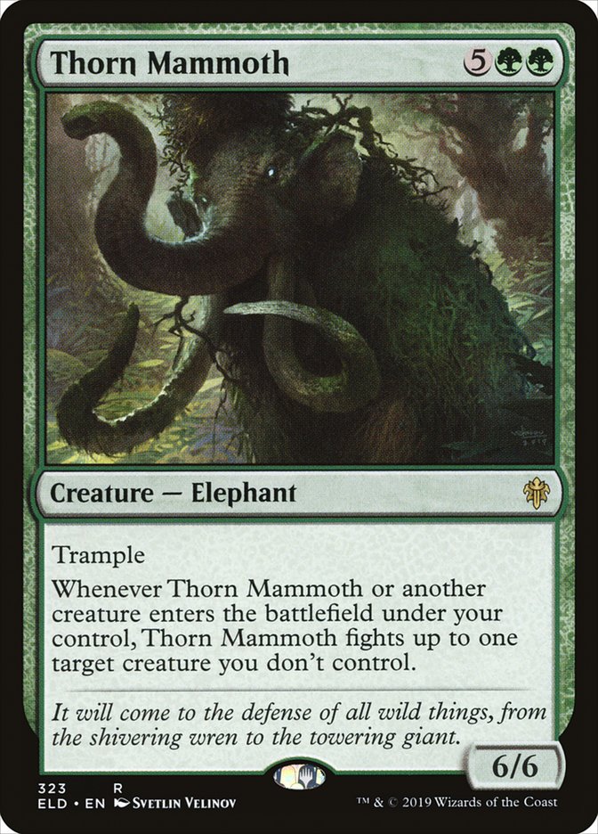 Thorn Mammoth [Throne of Eldraine] | Kessel Run Games Inc. 