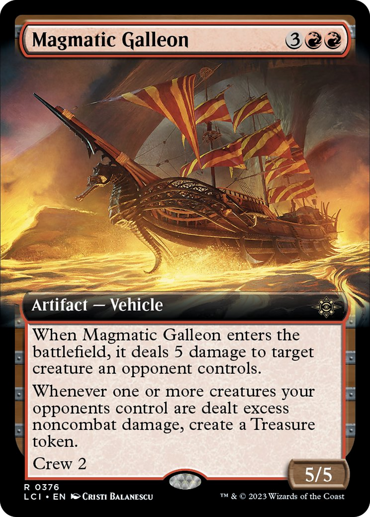 Magmatic Galleon (Extended Art) [The Lost Caverns of Ixalan] | Kessel Run Games Inc. 