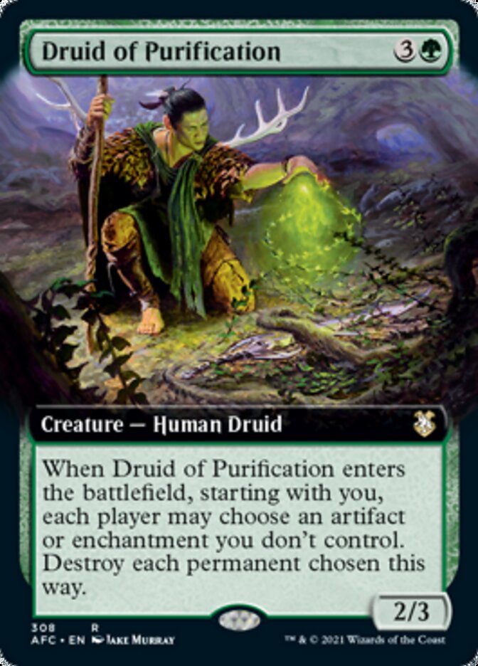 Druid of Purification (Extended Art) [Dungeons & Dragons: Adventures in the Forgotten Realms Commander] | Kessel Run Games Inc. 
