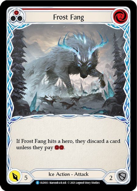 Frost Fang (Red) [OLD013] (Tales of Aria Oldhim Blitz Deck)  1st Edition Normal | Kessel Run Games Inc. 