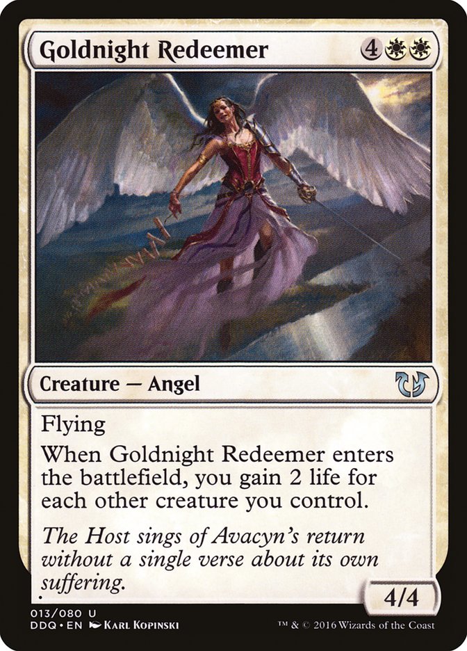Goldnight Redeemer [Duel Decks: Blessed vs. Cursed] | Kessel Run Games Inc. 