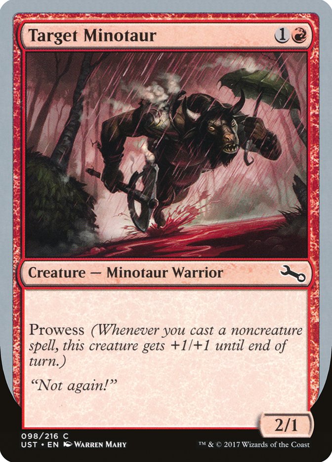 Target Minotaur (Rain Art) [Unstable] | Kessel Run Games Inc. 