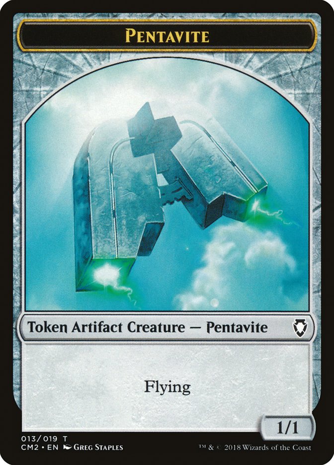 Pentavite Token [Commander Anthology Volume II Tokens] | Kessel Run Games Inc. 