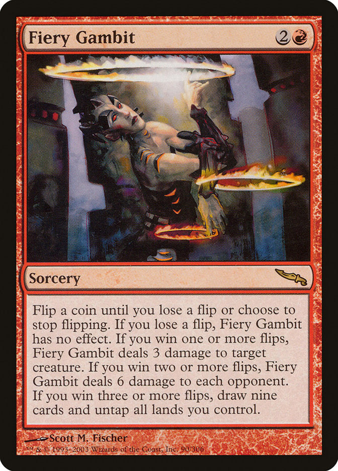 Fiery Gambit [Mirrodin] | Kessel Run Games Inc. 