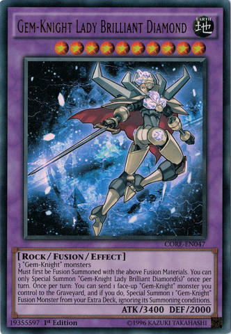 Gem-Knight Lady Brilliant Diamond [CORE-EN047] Ultra Rare | Kessel Run Games Inc. 