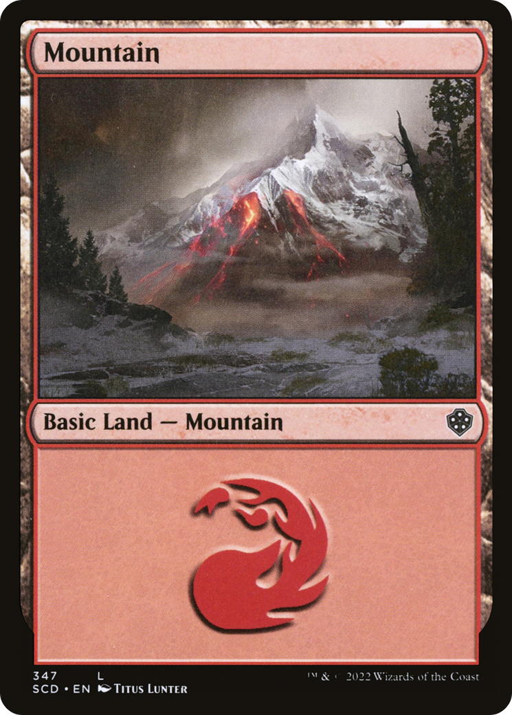 Mountain (347) [Starter Commander Decks] | Kessel Run Games Inc. 
