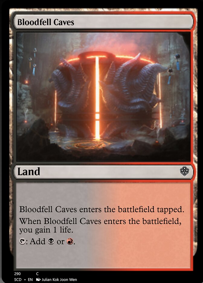Bloodfell Caves [Starter Commander Decks] | Kessel Run Games Inc. 