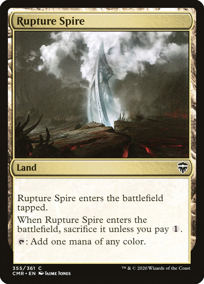 Rupture Spire (355) [Commander Legends] | Kessel Run Games Inc. 