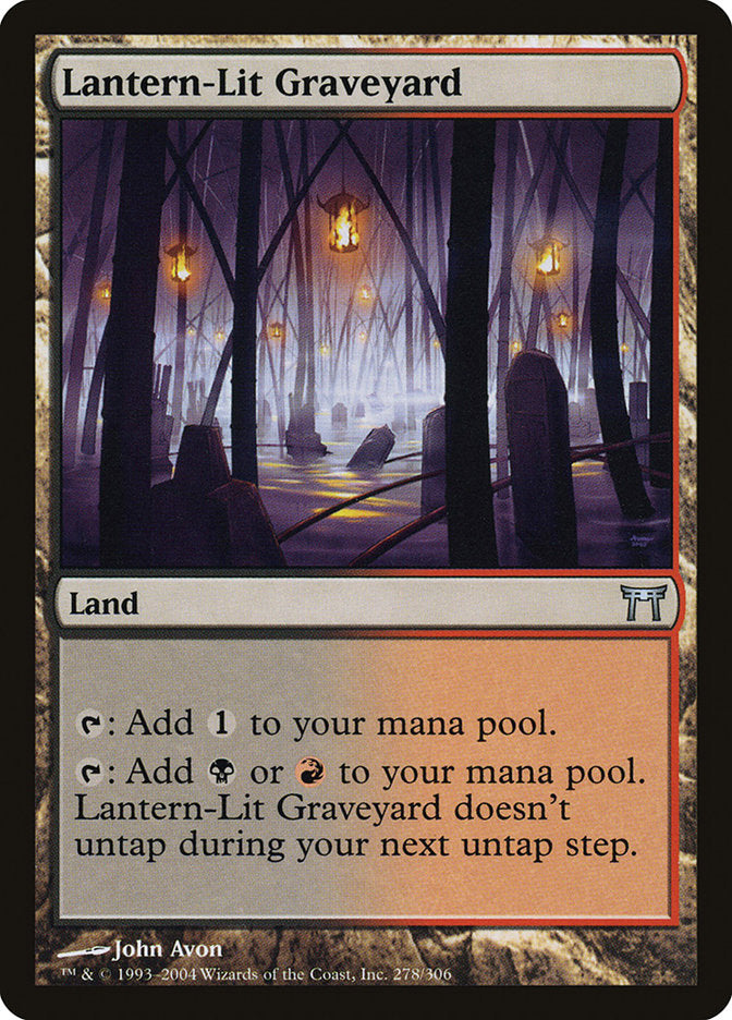 Lantern-Lit Graveyard [Champions of Kamigawa] | Kessel Run Games Inc. 