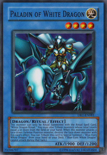 Paladin of White Dragon [DR1-EN081] Super Rare | Kessel Run Games Inc. 