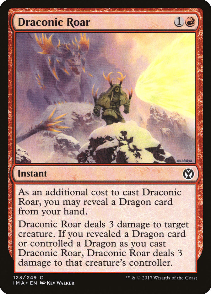 Draconic Roar [Iconic Masters] | Kessel Run Games Inc. 