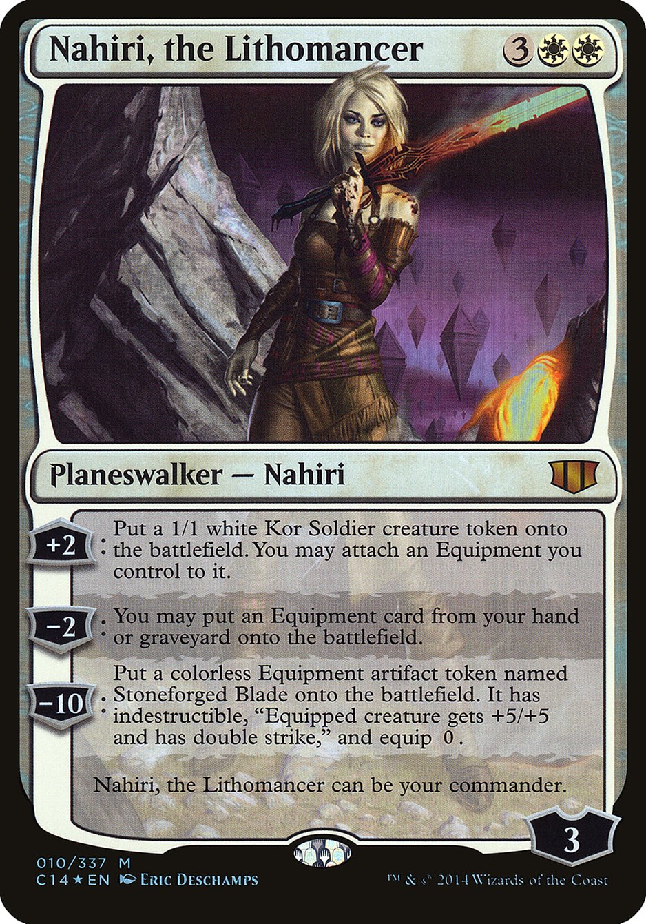 Nahiri, the Lithomancer (Oversized) [Commander 2014 Oversized] | Kessel Run Games Inc. 