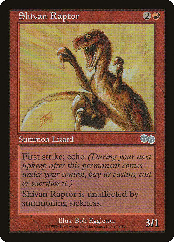 Shivan Raptor [Urza's Saga] | Kessel Run Games Inc. 