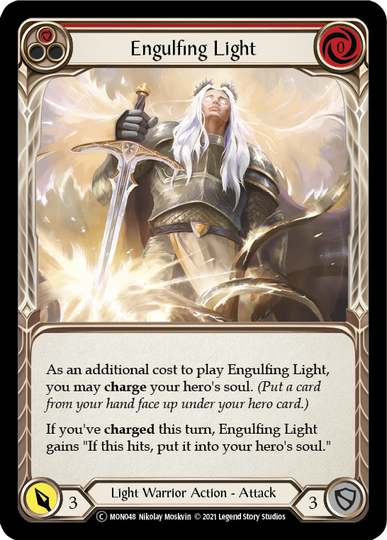 Engulfing Light (Red) [U-MON048-RF] (Monarch Unlimited)  Unlimited Rainbow Foil | Kessel Run Games Inc. 