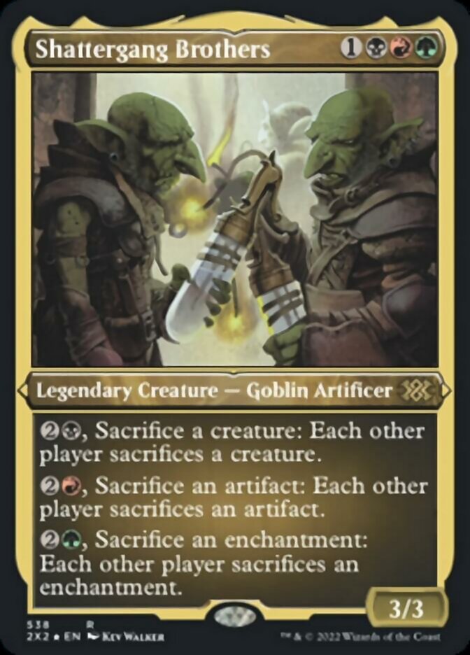Shattergang Brothers (Foil Etched) [Double Masters 2022] | Kessel Run Games Inc. 