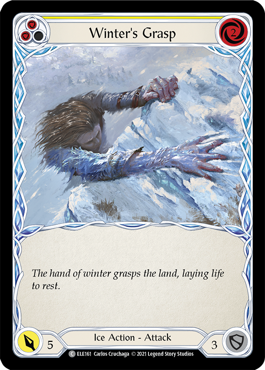 Winter's Grasp (Yellow) [ELE161] (Tales of Aria)  1st Edition Normal | Kessel Run Games Inc. 