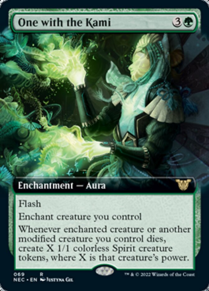 One with the Kami (Extended Art) [Kamigawa: Neon Dynasty Commander] | Kessel Run Games Inc. 