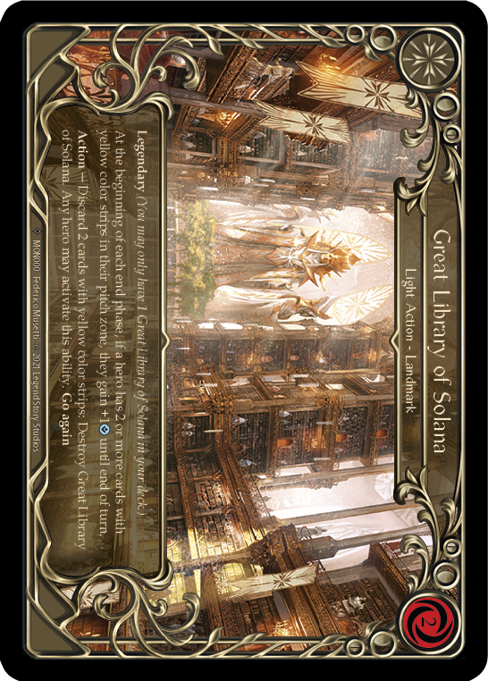 Great Library of Solana [U-MON000-RF] (Monarch Unlimited)  Unlimited Rainbow Foil | Kessel Run Games Inc. 