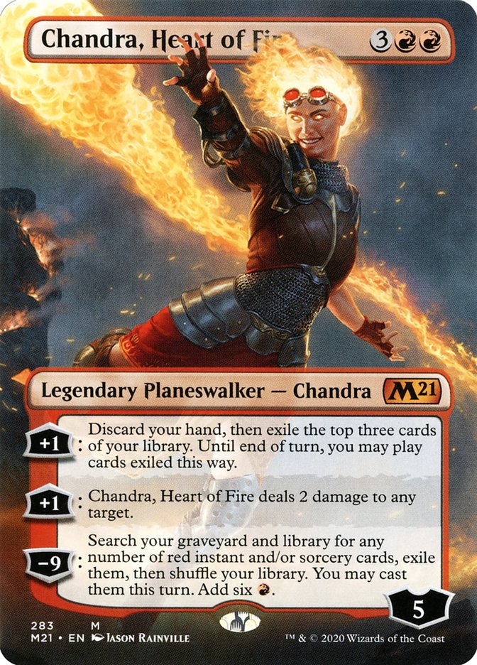 Chandra, Heart of Fire (Borderless) [Core Set 2021] | Kessel Run Games Inc. 