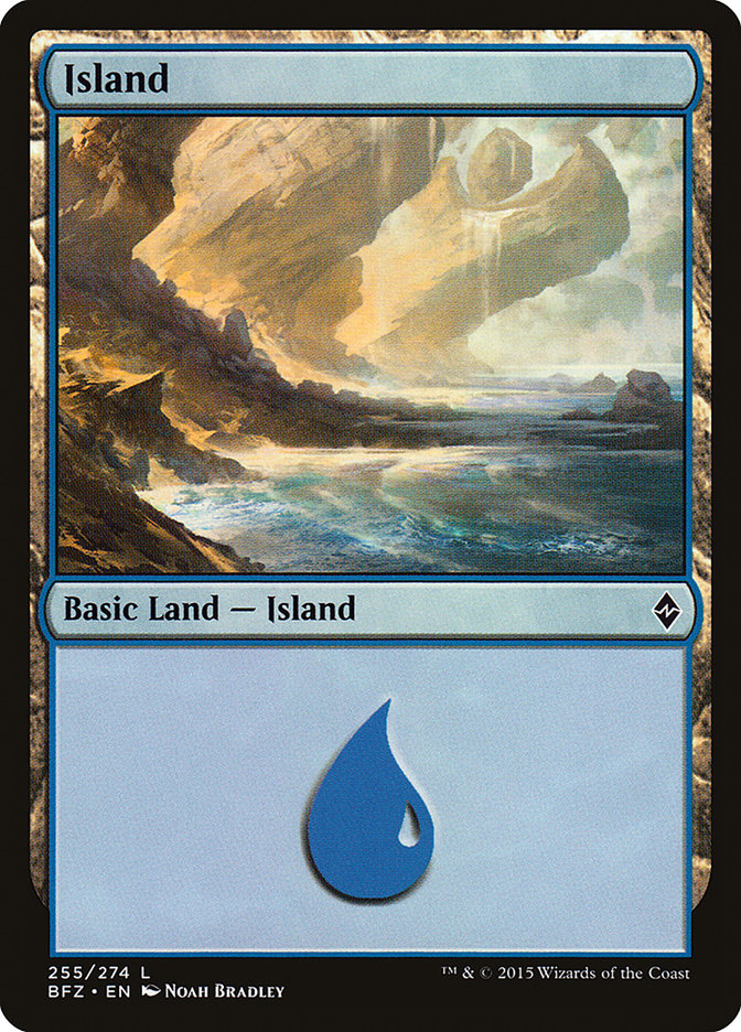 Island (255) [Battle for Zendikar] | Kessel Run Games Inc. 