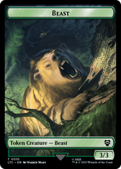 Beast // Treefolk Double Sided Token [The Lord of the Rings: Tales of Middle-Earth Commander Tokens] | Kessel Run Games Inc. 