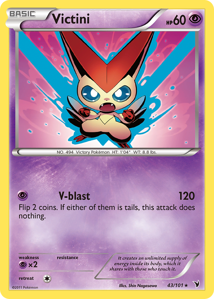 Victini (43/101) [Black & White: Noble Victories] | Kessel Run Games Inc. 