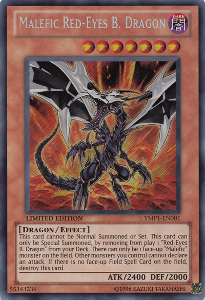 Malefic Red-Eyes B. Dragon [YMP1-EN001] Secret Rare | Kessel Run Games Inc. 