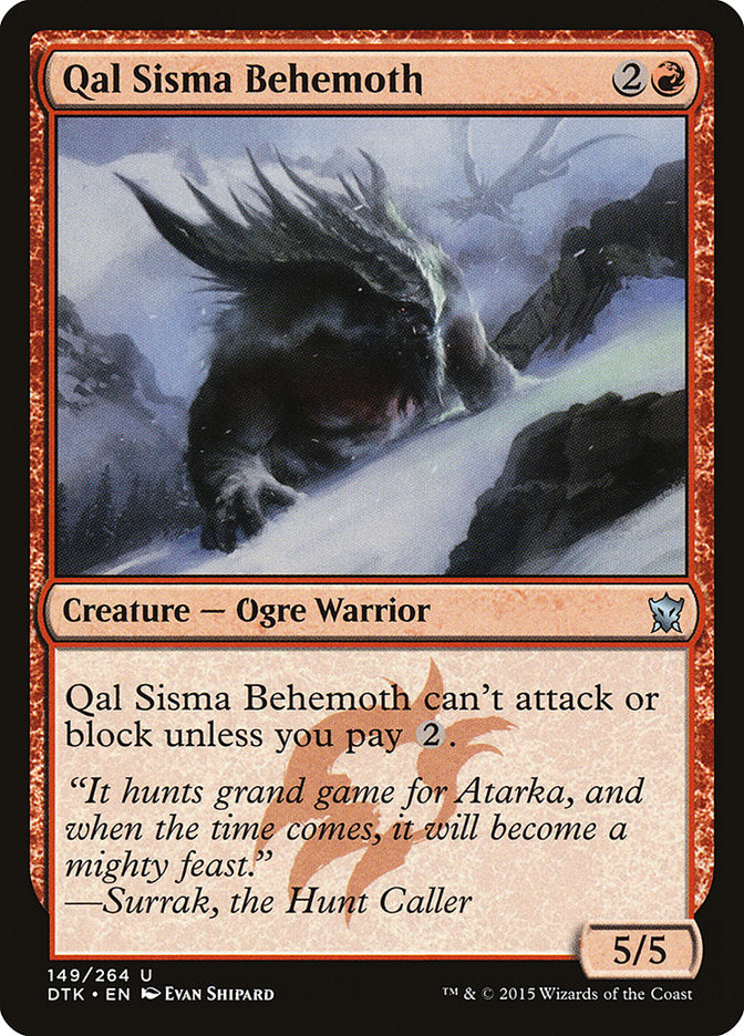 Qal Sisma Behemoth [Dragons of Tarkir] | Kessel Run Games Inc. 