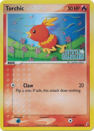 Torchic (65/100) (Stamped) [EX: Crystal Guardians] | Kessel Run Games Inc. 
