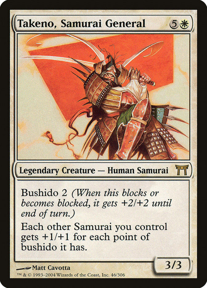 Takeno, Samurai General [Champions of Kamigawa] | Kessel Run Games Inc. 