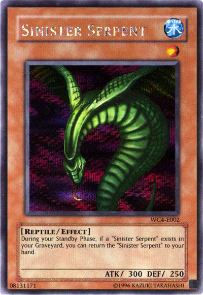 Sinister Serpent [WC4-E002] Prismatic Secret Rare | Kessel Run Games Inc. 