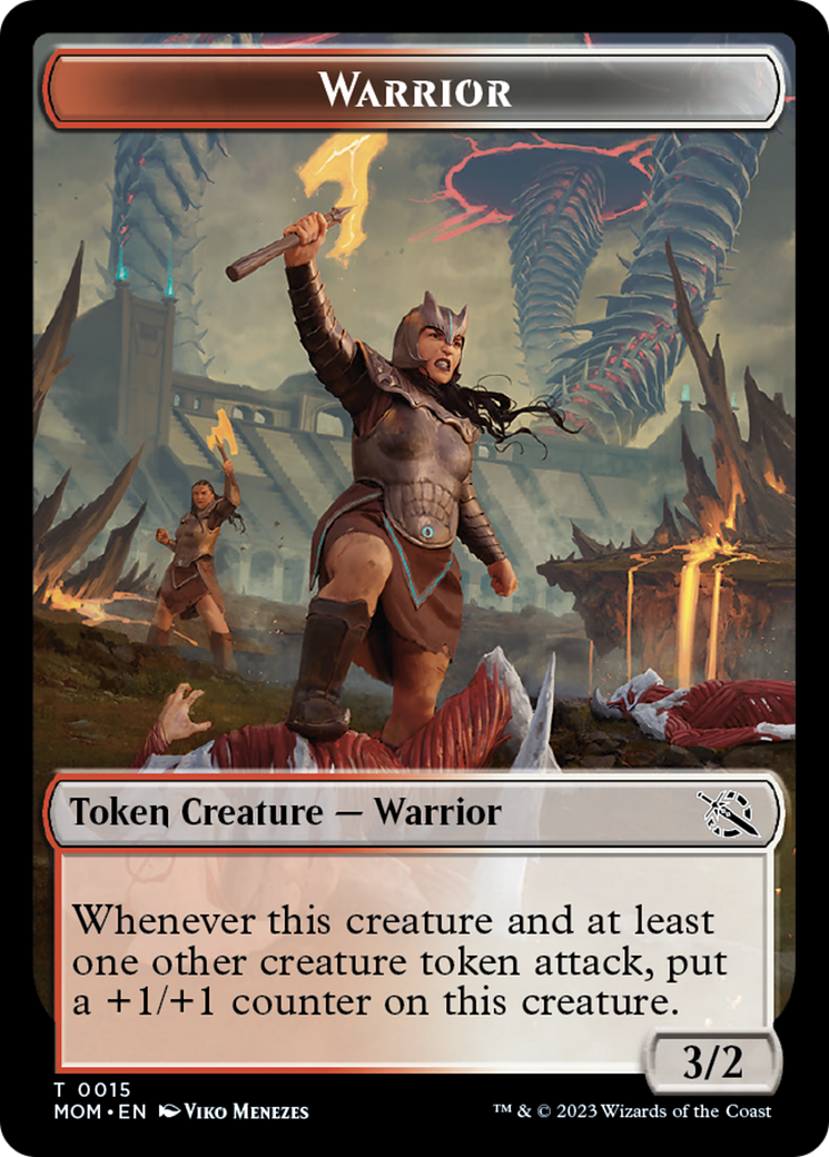 Warrior Token [March of the Machine Tokens] | Kessel Run Games Inc. 