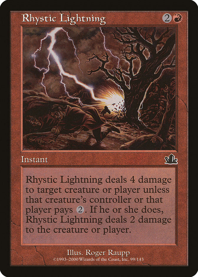 Rhystic Lightning [Prophecy] | Kessel Run Games Inc. 