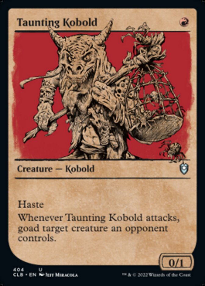 Taunting Kobold (Showcase) [Commander Legends: Battle for Baldur's Gate] | Kessel Run Games Inc. 