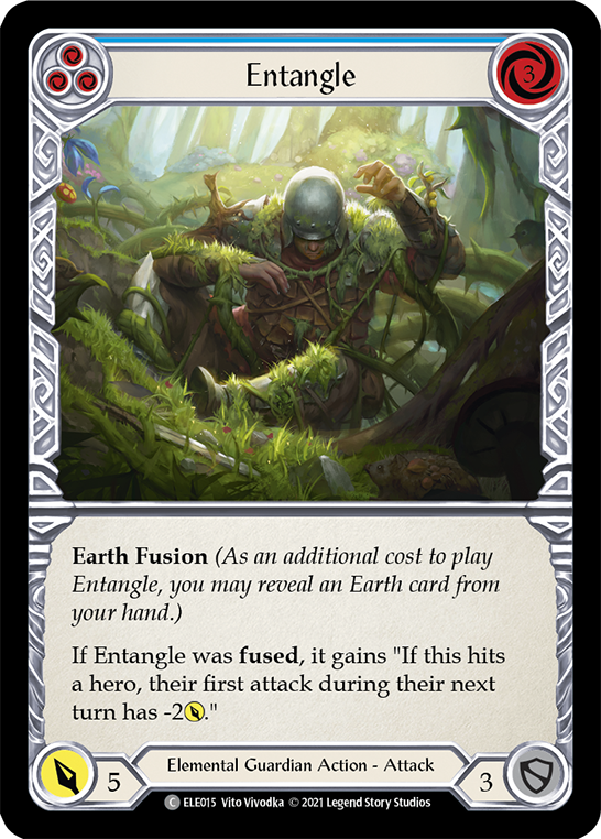 Entangle (Blue) [ELE015] (Tales of Aria)  1st Edition Rainbow Foil | Kessel Run Games Inc. 