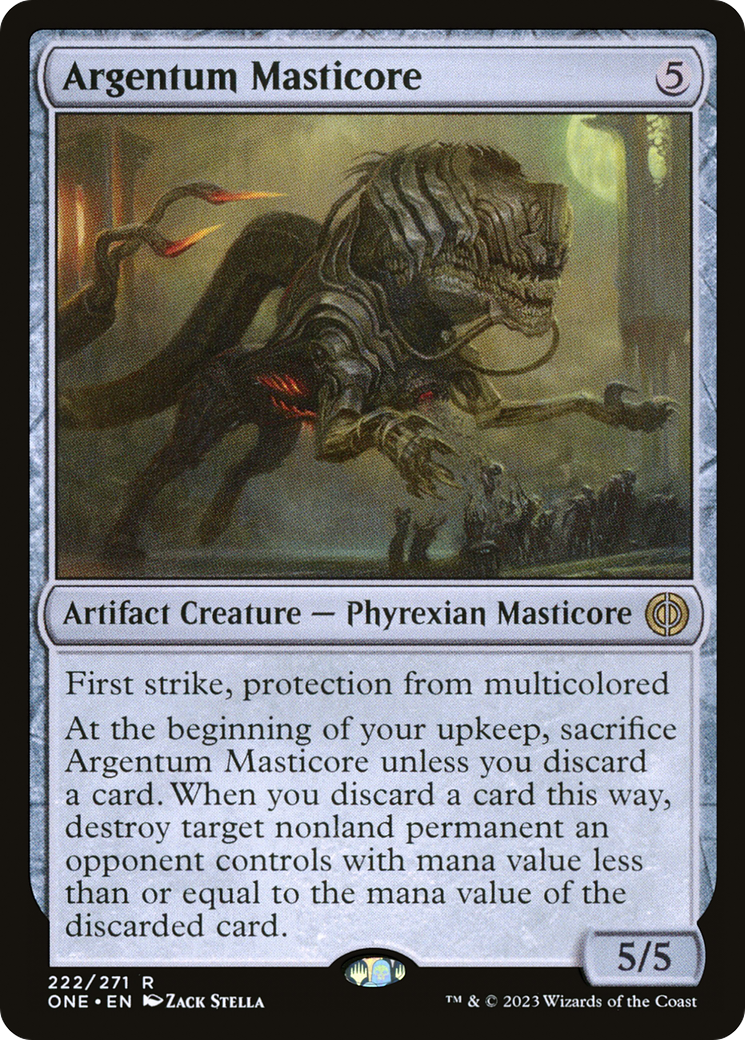Argentum Masticore [Phyrexia: All Will Be One] | Kessel Run Games Inc. 