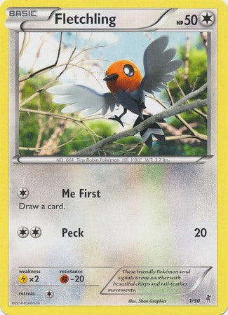 Fletchling (1/30) [XY: Trainer Kit 1 - Bisharp] | Kessel Run Games Inc. 