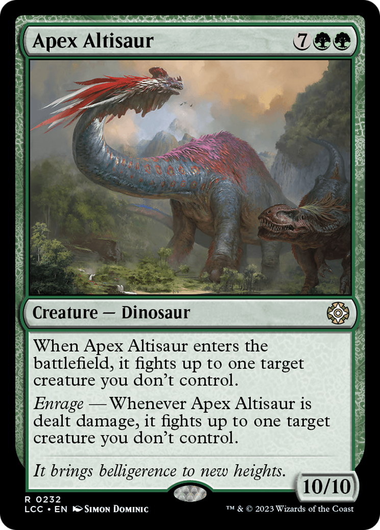 Apex Altisaur [The Lost Caverns of Ixalan Commander] | Kessel Run Games Inc. 