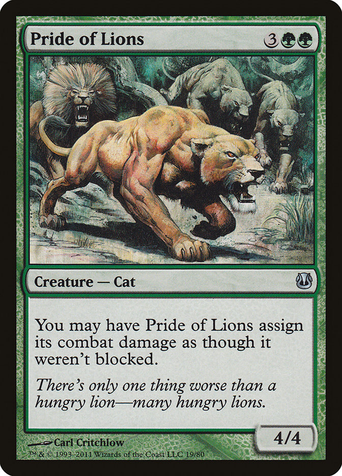 Pride of Lions [Duel Decks: Ajani vs. Nicol Bolas] | Kessel Run Games Inc. 
