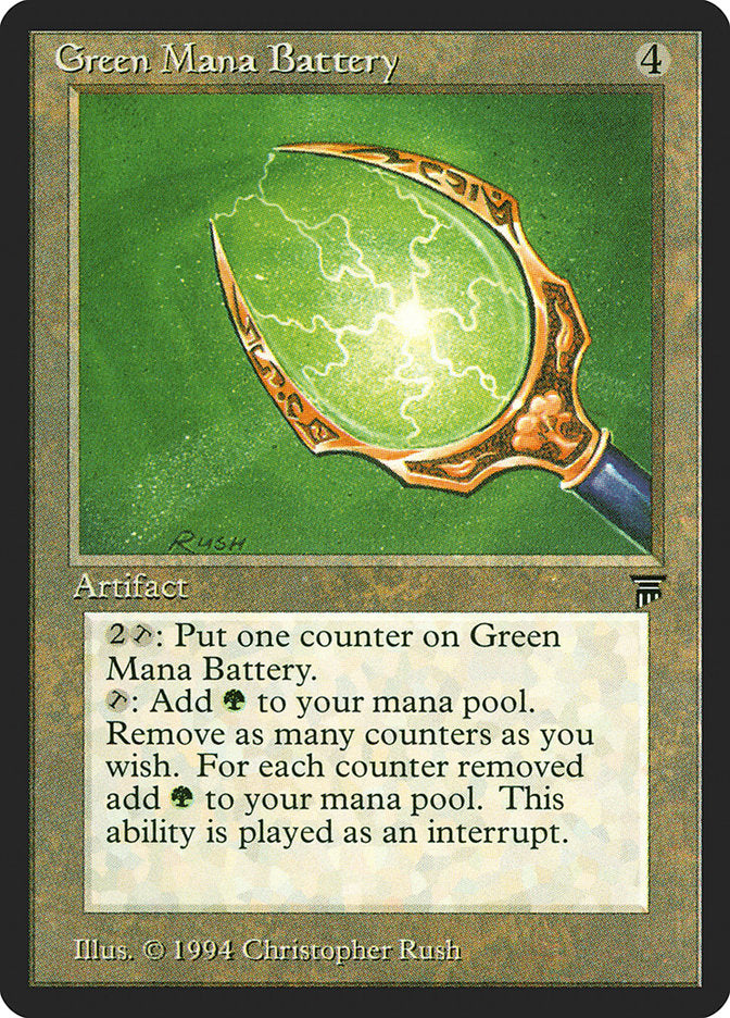 Green Mana Battery [Legends] | Kessel Run Games Inc. 