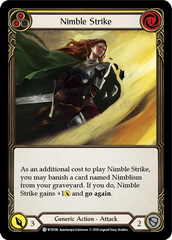 Nimble Strike (Yellow) [U-WTR186] (Welcome to Rathe Unlimited)  Unlimited Rainbow Foil | Kessel Run Games Inc. 