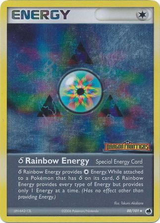 Rainbow Energy (88/101)(Delta Species) (Stamped) [EX: Dragon Frontiers] | Kessel Run Games Inc. 
