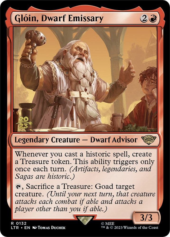 Gloin, Dwarf Emissary [The Lord of the Rings: Tales of Middle-Earth Prerelease Promos] | Kessel Run Games Inc. 
